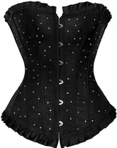 Women's Sexy Beaded Black Corset